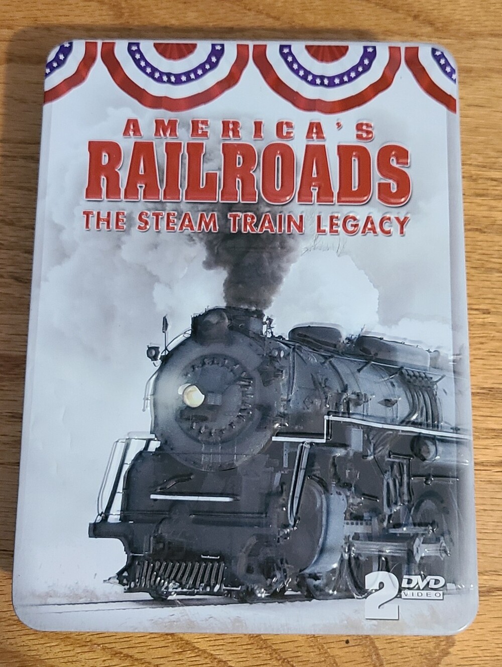 America's Railroads: The Steam Train Legacy 2-DVD Collector Tin Set – Excellent